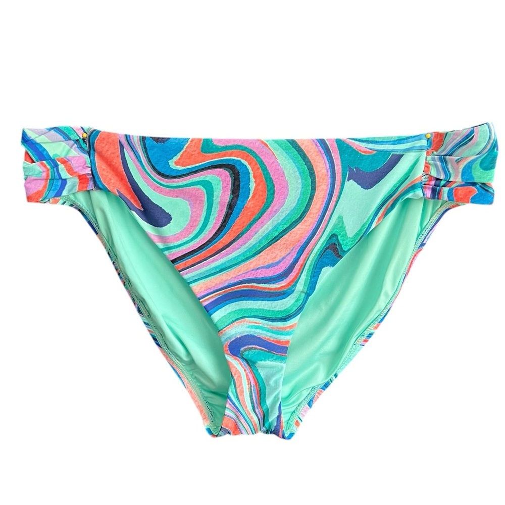 NEW LA BLANCA Colorful Swirl Women's Bikini Bottom - Picture 2 of 6